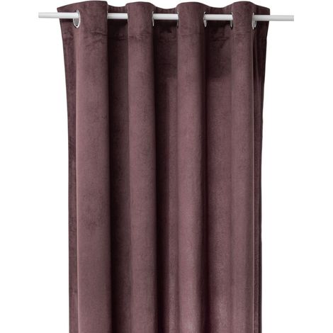 Rideau Lilou marron tonka 140x260cm - Atmosphera créateur d'intérieur (1/3)