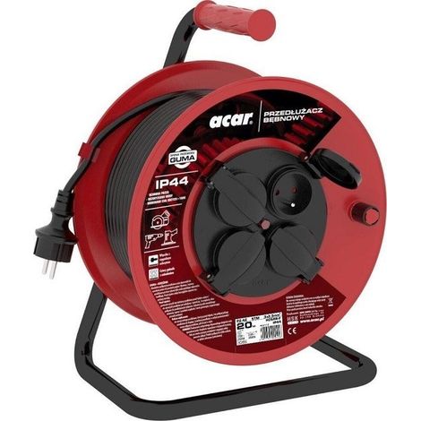 Câble d'extension rétractable Acar PZ-4Z/STM H05RR-F 3G2.5 20M