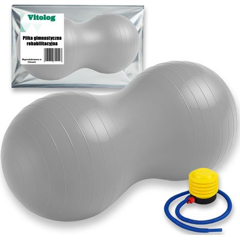 BC Rehabilitation Gymnastikball für Übungen Bean Nut Fitness Yoga 80x40 mit Pumpe