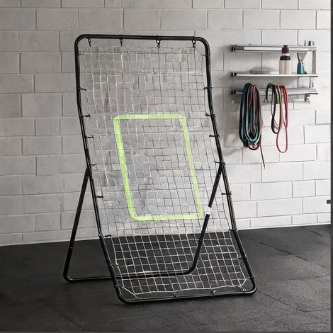 Mur de rebond noir pour football 75 x 126cm acier polyéthylène (1/5)