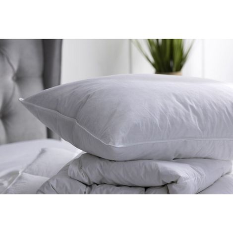 Suite hôtelière Belledorm Duck Feather Kudde 75 cm x 48 cm Vit White-AquaForge (1/3)