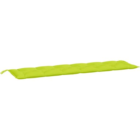 Maison Exclusive - Coussin de banc de jardin vert brillant 200x50x7cm tissu oxford (1/5)