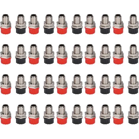 20 Stück vernickelte Messing-Bananenstecker 4 mm Zubehör für Lehrinstrumente (1/5)