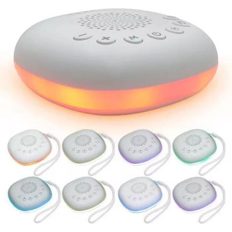 Veilleuse Bébé Musicale Lumineuse Veilleuse avec Machine à Bruit Blanc 20 Sons, Niveaux de Volume Réglable Minuterie 8 (1/4)