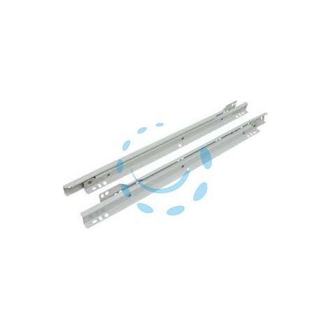 GUIDE SCORREVOLI PER CASSETTO IN ACCIAIO VERNICIATO BIANCO - cm.40