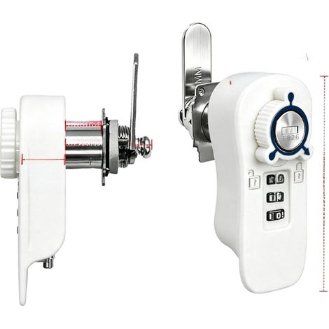 For heavy-duty metal padlocks, suitable for lockers, gyms, and schools (White) (1/5)