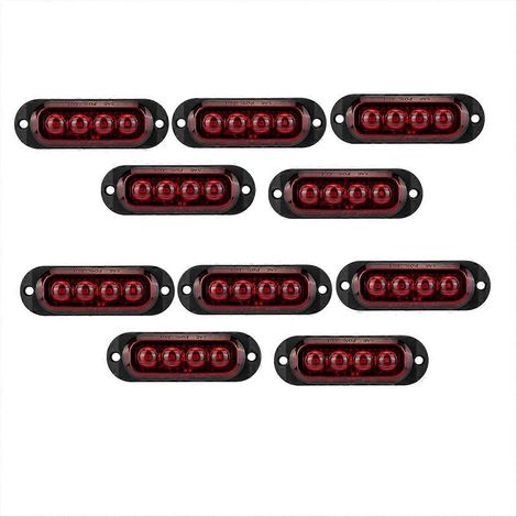 Amplio espacio de 10 metros cuadrados y 4 LED de 12V-24V para luces, luces intermitentes y problemas. (1/5)