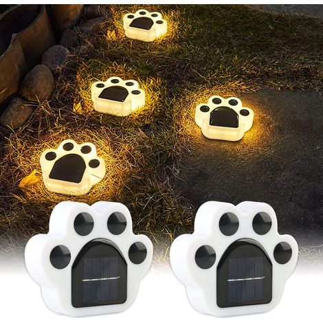 Lampes solaires de jardin extérieures, lampes LED de sol pour allées, pelouses, cours et escaliers, appliques murales pour la décoration paysagère (l (1/5)