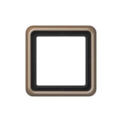 Jung Marco 1 vez, CD 500, Aluminio anodizado, oro-bronce, montaje vertical y horizontal CD 581 GB