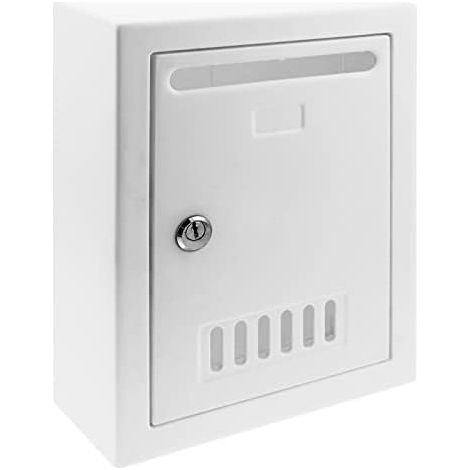 White Colored Plastic Mailbox for Wall 205x80x273mm