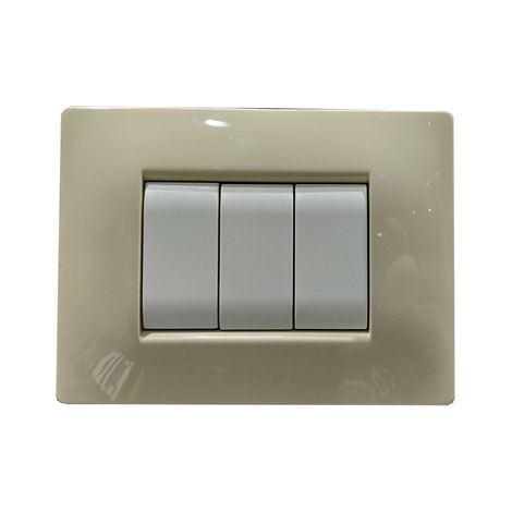 Placca 3 moduli mylife q avorio