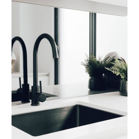 Lavello da cucina singolo 550 mm - gunmetal spazzolato - Ohia (1/5)
