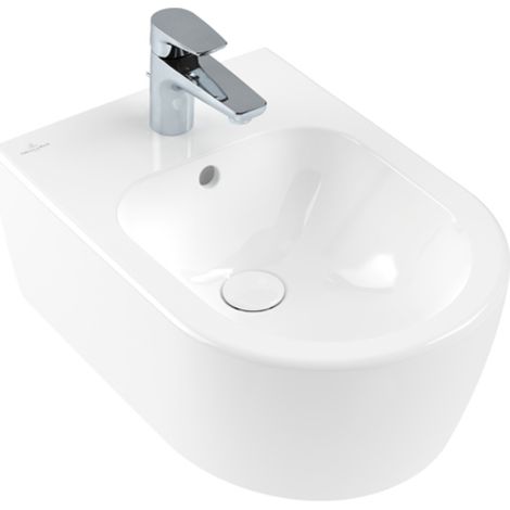 Villeroy & Boch Avento Bidet, 1 Hahnloch, mit Überlauf,