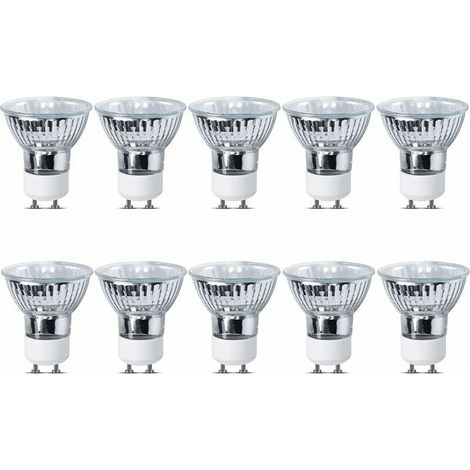 35W GU10 Ampoules Halogènes Dimmable, GU10 Ampoules Projecteur Spotlights 220-240V 360lm 2700K Blanc Chaud, Diamètre 5CM, lot de 10 H219 (1/4)