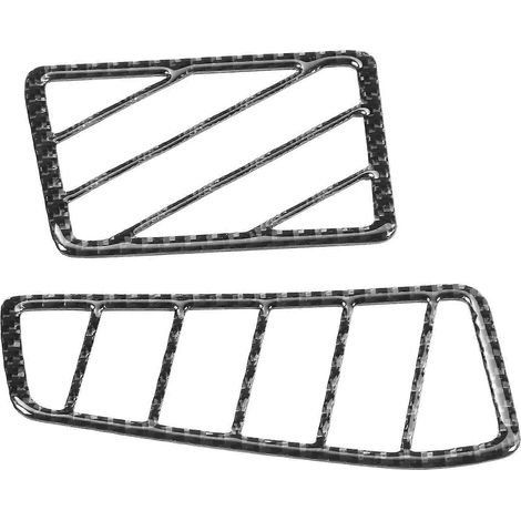 2 Stück Carbonfaser-Seitenauslassblenden für den Innenraum, passend für Dodge Challenger 2008–2014, Linkslenker (1/5)