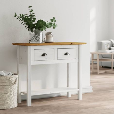 Table console,Table d'appoint,Bout de canapé BODO marron 90x34,5x73 cm bois de pin massif DGBDF389304 (1/5)
