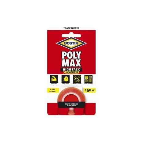 BOSTIK POLYMAX NASTRO BIAD HIGH TACK EXPRESS TRASP