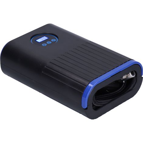 Gonfleur de pneus numérique 12V 120W avec lampe LED, universel pour vélo, moto, camion et bouée de piscine (1/5)