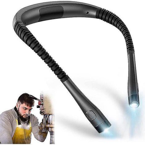 Lampe de lecture LED rechargeable pour le cou, lampe de lecture pour lire au lit, respectueuse des yeux, 3 niveaux de luminosité (1/5)