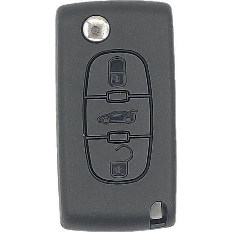 1 piece 3 button key fob for Citroen Peugeot YMYNY