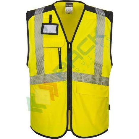 Gilet multibozze ad alta visibilità Pw3 Colore: Giallo/nero Taglia XL - Portwest (1/2)