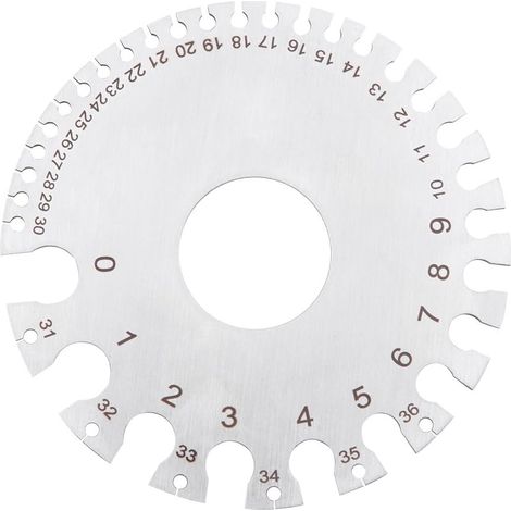 Doppelseitiger Runddrahtdickenmesser aus Edelstahl zur Messung von Nichteisenmetallen und -drähten, Prüfgerät (1/5)