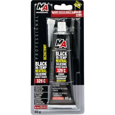 Mastic silicone noir 329 °C 85g MA Professional