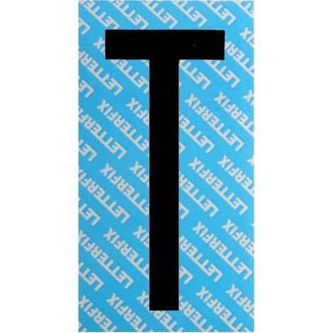 Letra adhesiva negra Serie T80 T Letterfix