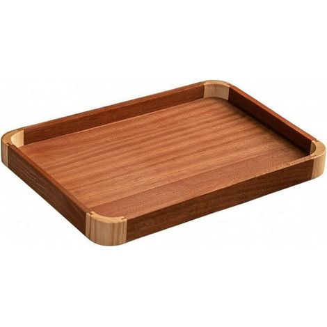 Wooden Desk Tray Decorative, Multifunctional, African Wood Tabletop, for Entryway, Small (1/5)