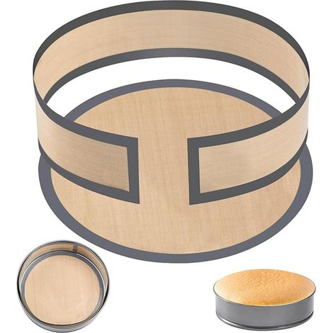 Tapis Cuisson Silicone Réutilisable pour Cocotte, Pain, 9 Pouces, Antiadhésif, Lisse, Four Micro-Ondes, Rond (1/5)