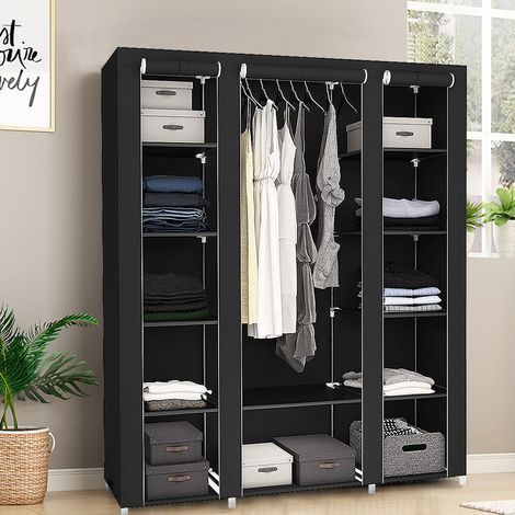 Penderie, Armoire, 3 Portes, 172 x 134 x 43 cm