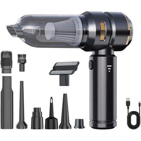 Aspirateur à air comprimé 3 en 1 avec 3 vitesses, rechargeable via USB-C, souffleur d'air longue durée. (1/5)