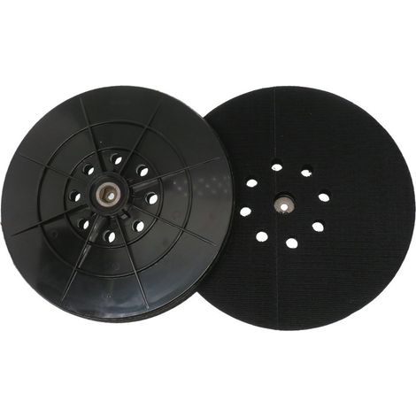 Disco per lucidatura pareti da 9 pollici, 8 fori, senza asta M10, carta vetrata autoadesiva, disco per lucidatura abrasiva (levigatrice antipolvere e levigatrice a cavo)