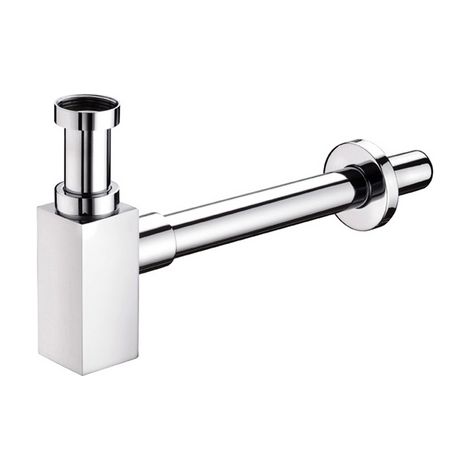 Sifone di scarico quadro cromato 1" 1/4 cromo (1/2)