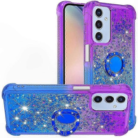 Quicksand Gradient TPU-Hülle mit Ständer für 5G-Smartphones – Stoßfester Schutz, Pink/Himmelblau (1/5)