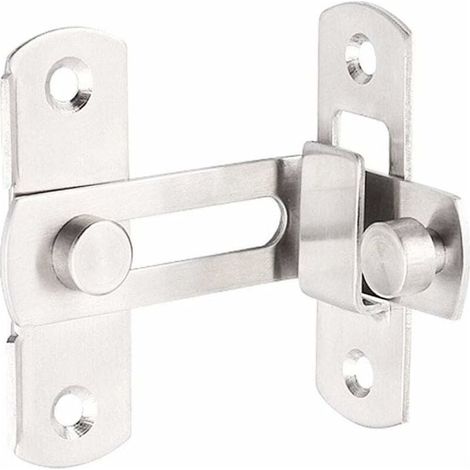 boucles de verrouillage de porte angle droit de 90 degrs boulons de verrouillage incurvs boulons de levier de verrouillage coulissant pour portes et fentres (1/5)
