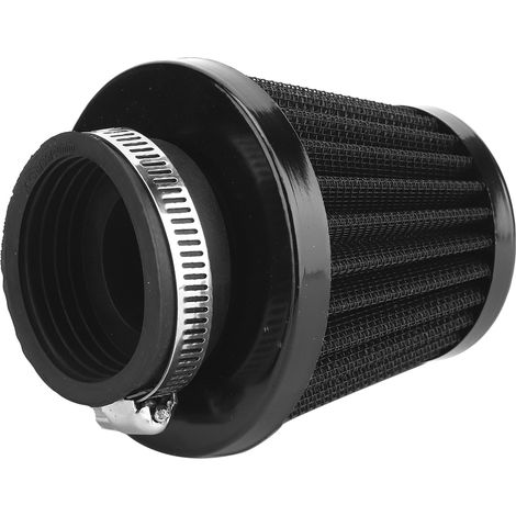 Ortviai Filtre à air moto universel type champignon 39 mm – noir, en fer et plastique, haute capacité de filtration (1/5)