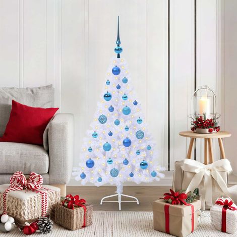 Artificial Christmas Tree with Stand White 120 cm PVC and Steel vidaXL (1/5)