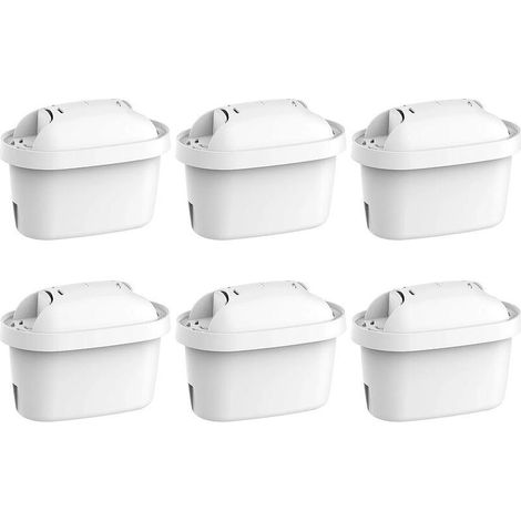 6er-Pack Filterkartuschen für Brita Maxtra Plus – Chlor- und Schadstofffiltration – Kompatibel mit Marella und Kannen (1/4)
