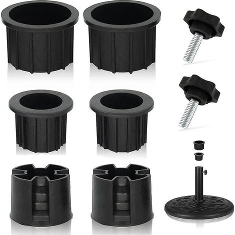 Lot de 8 bouchons et capuchons pour trous de support de parasol, stabilisateurs pour pied de parasol de terrasse (1/5)