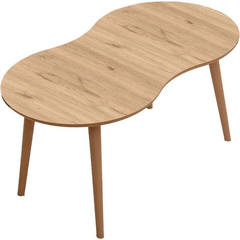 Tavolino in legno "Moon" 99 x 54 x 45 cm - Rovere