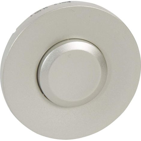 Legrand 068315 Enjoliveur Large Céliane pour Interrupteur, Va-et-vient ou Poussoir 5 Commandes, Finition Titane
