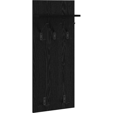 Maison Exclusive - Wandmontierter nachttisch Schwarz Eichen-Optik