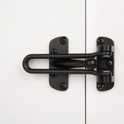 CSPARKV (10.4×6.4×2.2cm)Home Security Door Lock, Swing Bar, Anti-Theft Protection Latch for Front and Interior Door (1/4)
