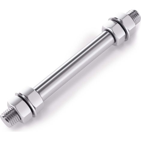 Eje enchufable para rueda de carretilla tamaño 150x20mm ancho del buje 110mm pasador de rueda