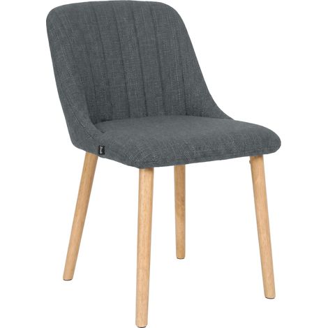 Silla de comedor Arie tapizada Gris claro (1/5)