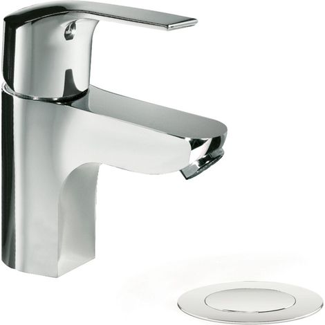 TRES 06910302D K-TRES Grifo Monomando Lavabo Con Desagüe Automático Cromo - ref: 06910302D (1/2)