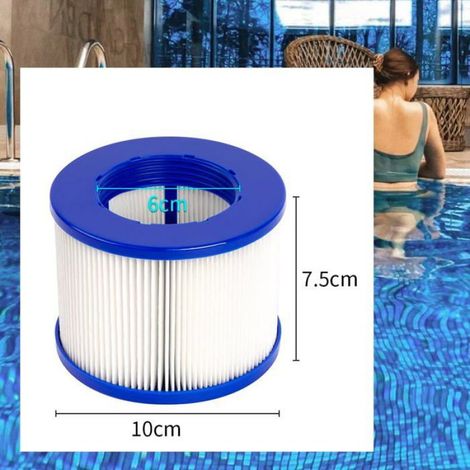 Cartouche Filtre Spa - 75 x 100 mm - Filetage Vis - Pour Systèmes De Filtration De Spa Et Jacuzzi - Lot De 2 (1/4)
