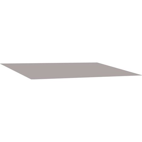 Toile de remplacement pour auvent, gris clair, 400 x 350 cm, polyester. (1/2)