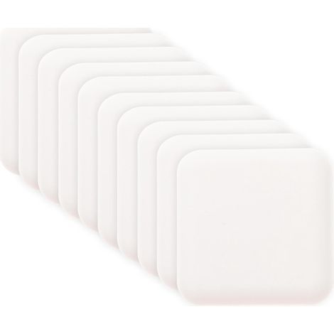 Lot de 10 protections murales en silicone pour poignées de porte et boutons de porte-4.5X4.5CM-White (1/4)